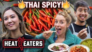 What is THAI SPICY? Massive Thai FEAST + Molly Baz Thai Taco Taste-Test  Heat Eaters