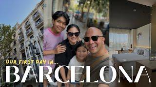 Our first day in Barcelona Spain  including a room tour of Hotel Barceló Sants 