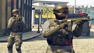 SWAT vs Street Punks + LSPDDOA vs Madrazo Cartel + SWAT vs The Professionals  GTA 5 NPC Wars 61