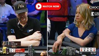 Phil Hellmuth Cate Hall Brunson Cantu - Livestream Poker Cash Game