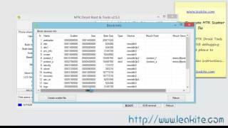 Leakite How to create MTK Scatter file in seconds