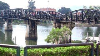 Bridge over River Kwai & Kanchanaburi War Cemetery Thailand กาญจนบุรี