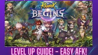 Ragnarok Begins - Level Up Guide - Easy AFK Leveling #ragnarok