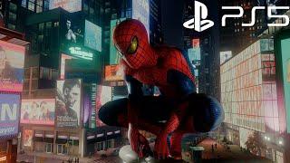 Spider-Man Remastered PS5 - Amazing Suit Free Roam Gameplay 4K 60FPS Performance RT Mode