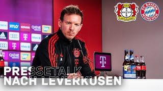 Pressekonferenz nach der Niederlage gegen Bayer 04 Leverkusen  FC Bayern