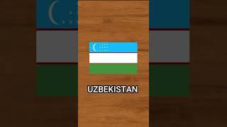 Bendera negara Uzbekistan#shorts