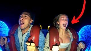 Girls Passing Out #1  Funny Slingshot Ride Compilation