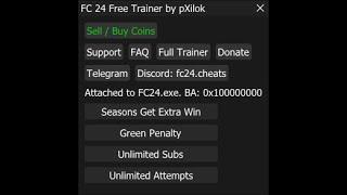 FC 24 Free Trainer Cheat Hack Software Update