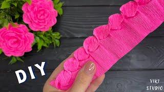 How to Make Crepe Paper Roses Crepe Paper Decoration Ideas