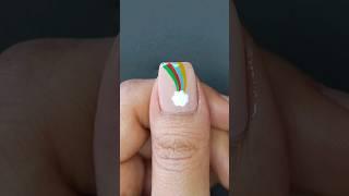 Beautiful rainbow nail design#nails #nailart #naildesign #youtubeshorts #nailpolish #shorts