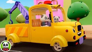 Wheels On The Tow Truck Vehicles Rhyme + More Songs for Kids