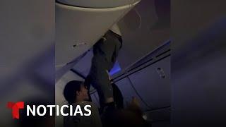 Nuevo episodio de turbulencia resalta importancia del cinturón en los aviones  Noticias Telemundo