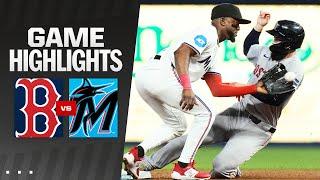 Red Sox vs. Marlins Game Highlights 7324  MLB Highlights