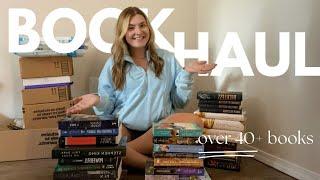 HUGE Collective Book Haul  40+ Books  new releases Prime Day birthday Powell’s book sale