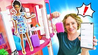 Barbie Video aus Nicoles Hotel. Ein ausländischer Gäst. Spielspaß mit Puppen und Nicole