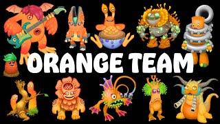 All Orange Monsters All Sounds & Animations  My Singing Monsters