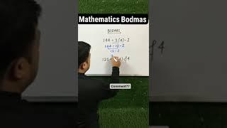 Mathematics bodmas. #trending #youtubeshorts #viral #reels #video #maths #tricks #shorts #bodmas