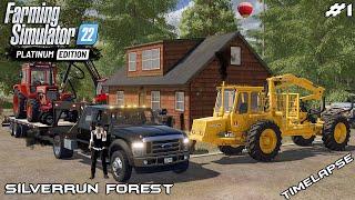 Opening a new LOGGING COMPANY in Sliverrun  Silverrun Forest  FS22 Platinum Edition  Episode 1