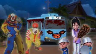 Full Episode - TEREKAM CCTV Hantu Bus Tayo badut Seram culik Upin Lawan Ipin Kak Ros