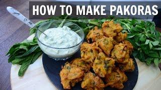 How to make Pakora  Onion Bhaji  Indian Cooking Recipes  Ramadan Recipes  Cook with Anisa