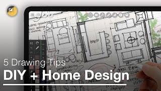 How to Draw 5 iPad Drawing Tips for DIY + Home Design that will Change Your Life