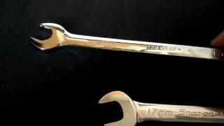 Snap-on Flank Drive vs. Flank Drive Plus Combination Wrench Comparison