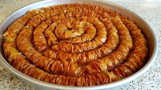 PRATİK HAZIR YUFKADAN ÇITIR ÇITIR BAYRAM BAKLAVASI NASIL YAPILIR ? BURMA BAKLAVA NASIL YAPILIR ?