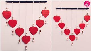 Valentines Day Special Hanging  Handmade Paper Wall Hanging  Easy Craft