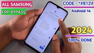 ALL SAMSUNG Galaxy FRP Bypass 2024 Samsung Google Lock Remove Android 14 New Security 2024