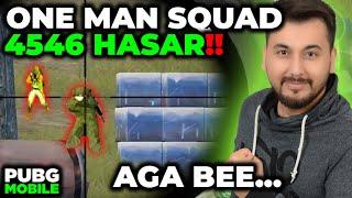 ONE MAN SQUAD 4546 HASAR AGA BEE...  PUBG MOBILE