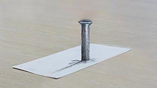 3D Drawing Easy Tutorial  3D optical illusion drawing tutorial