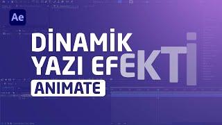 YAZI EFEKTİ YAPIMINI ÖĞRENİN Herkes After Effects ile Yazı Efektleri Yapabilecek