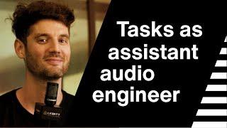 How to be an assistant studio audio engineer