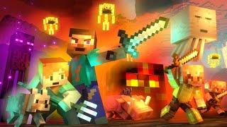 NETHER WAR - Alex and Steve Life Minecraft Animation