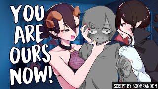 Vampire and Demon Fight Over You Feat. Angel Steps FF4A ASMR RP