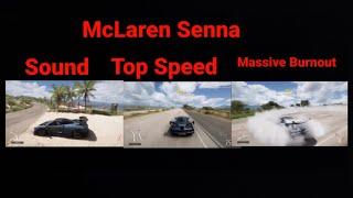 Forza Horizon 5 - McLaren Senna Sound Top Speed and a Massive Burnout