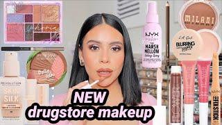 I tried all the NEW DRUGSTORE Makeup  full face first impressions