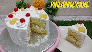 Bakery Style Pineapple Cake RecipeTasty Food Kitchen