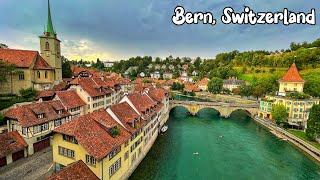 Bern Switzerland walking tour 4K - The most beautiful Swiss cities - Charming city