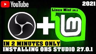 How to Install OBS on Linux Mint 20.2 Uma  OBS Studio Linux Install  OBS Linux Tutorial