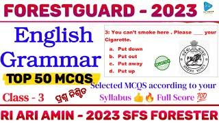 English Grammar for Forestguard 2023  English Grammar for RI ARI AMIN SFS 2023  English 