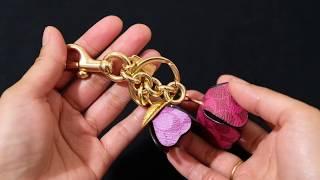 My Favorite COACH Flower Tea Rose Bag Charm  Keychain