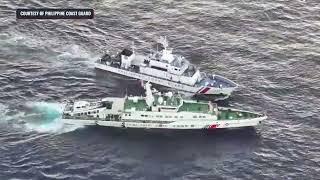 China Coast Guard vessel collides with Philippine Coast Guard ship