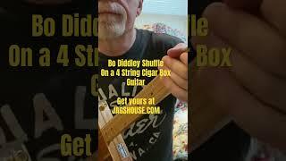 Bo Diddley Shuffle On A 4 String Cigar Box Guitar #cbg #cigarboxguitarlesson #bluesboyjag