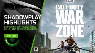 Nvidia Shadow Play  Highlights Call of Duty Warzone Ayarları