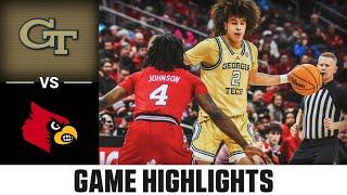 Georgia Tech vs. Louisville Game Highlights  2023-24 ACC Mens Basketball