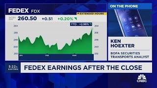 Expect to see continued pressure from FedExs results says Ken Hoexter
