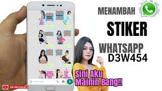 Tips.. Cara menambah Stiker Whatsapp Foto D3W454