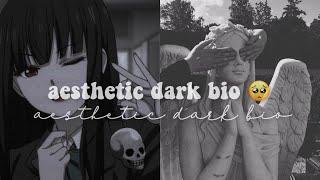 aesthetic dark bio ideas igrpwatele