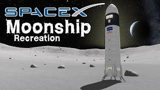 KSP Recreating the SpaceX Starship MOONSHIP